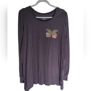 Torrid Super Soft crew neck top w/ puff sleeves sz 3x.